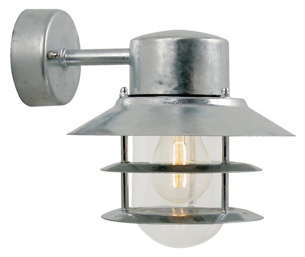 Nordlux - Екстериорен аплик BLOKHUS 1xE27/60W/230V IP54 сребрист