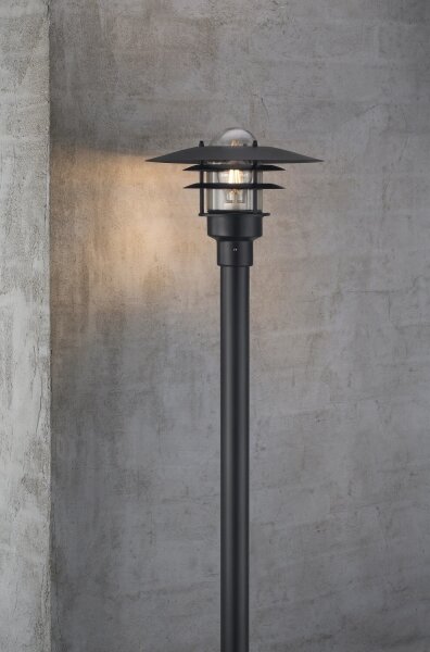 Nordlux - Екстериорна лампа LONSTRUP 1xE27/60W/230V IP44 черен 116 см