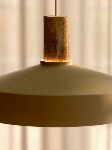 Nordlux - Пендел ELVAS 1xE27/60W/230V Ø 37,5 см бежов