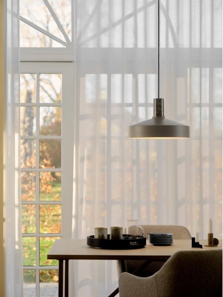 Nordlux - Пендел ELVAS 1xE27/60W/230V Ø 37,5 см кафяв