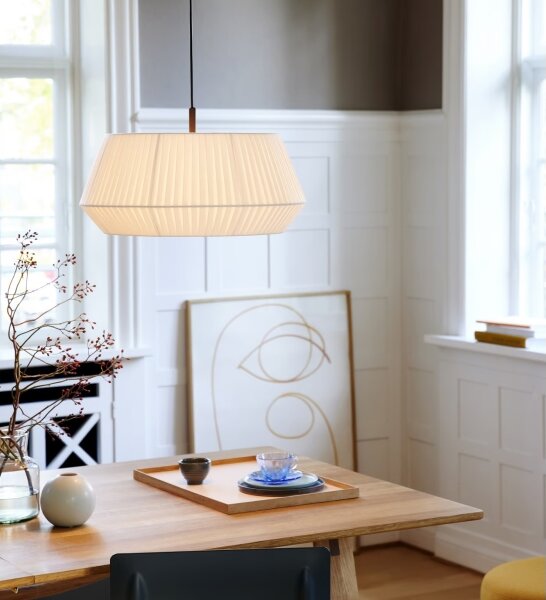 Nordlux - Пендел DICTE 1xE27/60W/230V Ø 53 см бял