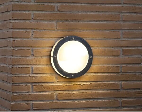 Nordlux - Екстериорен аплик MALTA 1xE27/60W/230V сребрист