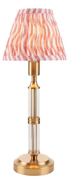 Endon 114842 - LED Димируема акумулаторна настолна лампа MORTON LED/1,5W/5V месинг/розов