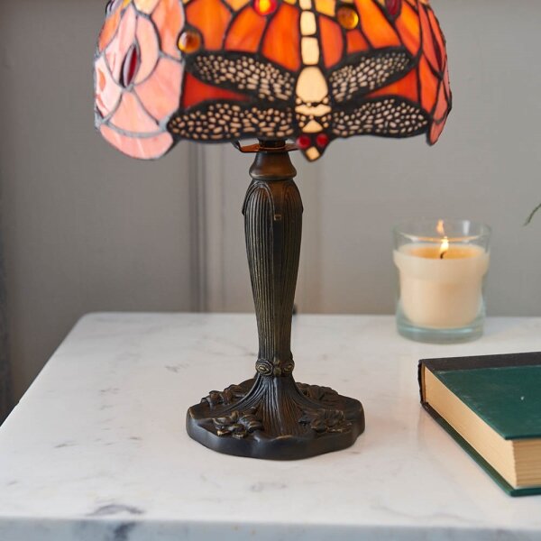 Endon 64091 - Настолна лампа Tiffany DRAGONFLY 1xE14/40W/230V Ø 20 см