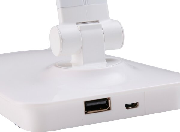 ONLI - LED Димируема настолна лампа WITH USB порт DESKI LED/7W/230V 4000K бял
