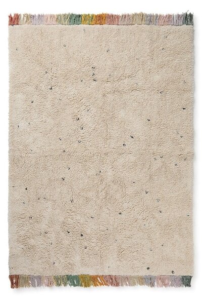 Кремав ръчно изработен памучен детски килим подходящ за пране 120x160 cm Stardust – Lorena Canals