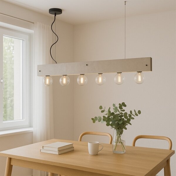 ONLI - Пендел ARGO 6xE27/22W/230V сив