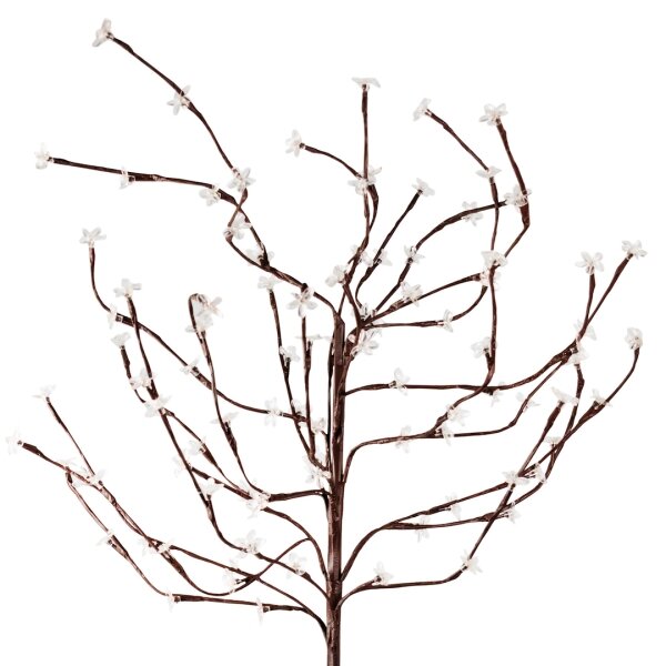 LED RGBW Соларна лампа TREE LED/0,1W/1,2V 600 mAh IP44 кафяв