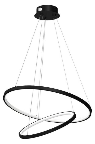 LED Пендел HOOP LED/51W/230V Ø 60 см 4000K черен