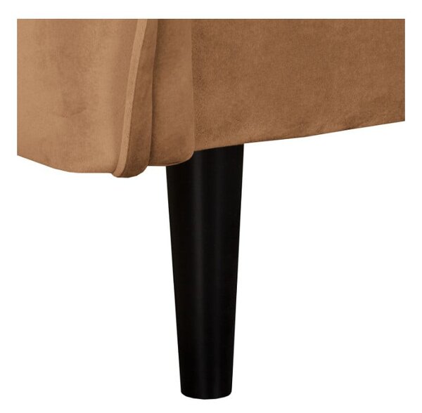 Кафяв кадифен диван 138 cm Juli – Ropez