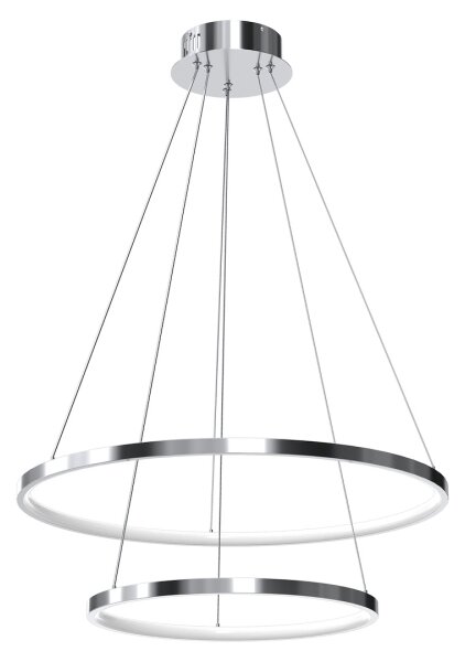 LED Пендел HOOP LED/51W/230V Ø 60 см 4000K лъскав хром