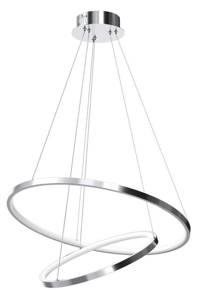 LED Пендел HOOP LED/51W/230V Ø 60 см 4000K лъскав хром