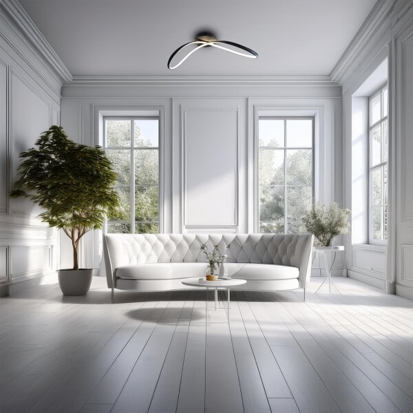 LED Плафониера INFINITY LED/21W/230V черен