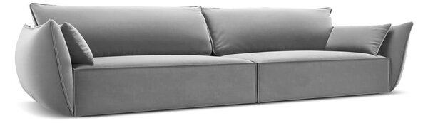 Светлосив кадифен диван 248 cm Vanda – Mazzini Sofas
