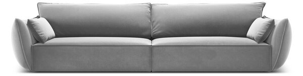 Светлосив кадифен диван 248 cm Vanda – Mazzini Sofas