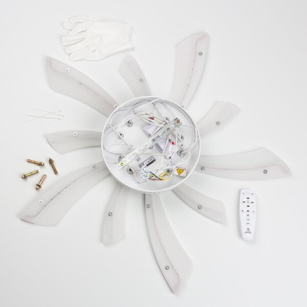 Brilagi - LED Димируем полилей за повърхностен монтаж TWIST LED/55W/230V 3000-6500K бял + д.у