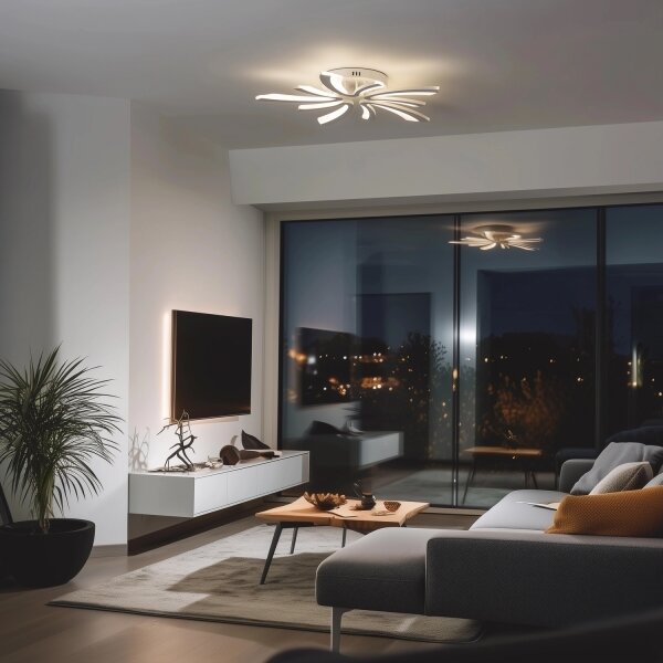 Brilagi - LED Димируем полилей за повърхностен монтаж TWIST LED/55W/230V 3000-6500K бял + д.у