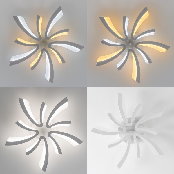 Brilagi - LED Димируем полилей за повърхностен монтаж TWIST LED/55W/230V 3000-6500K бял + д.у