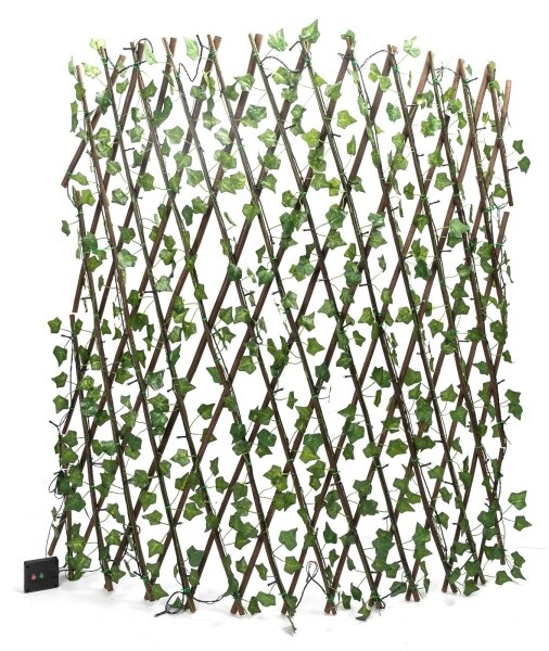 Aigostar - LED соларен гирлянд 148xLED/2x1,2m IP65 топла бяла ivy