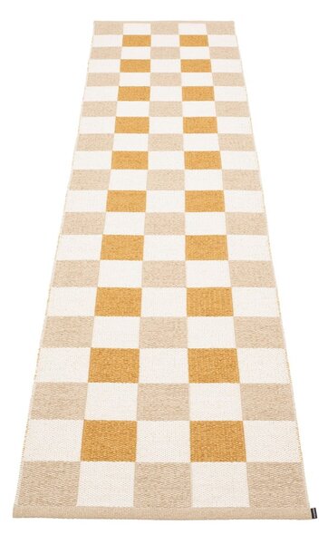 Пътека за открито и закрито в цвят жълта охра и бежова 70x300 cm Pix Vanilla Ochre – Pappelina