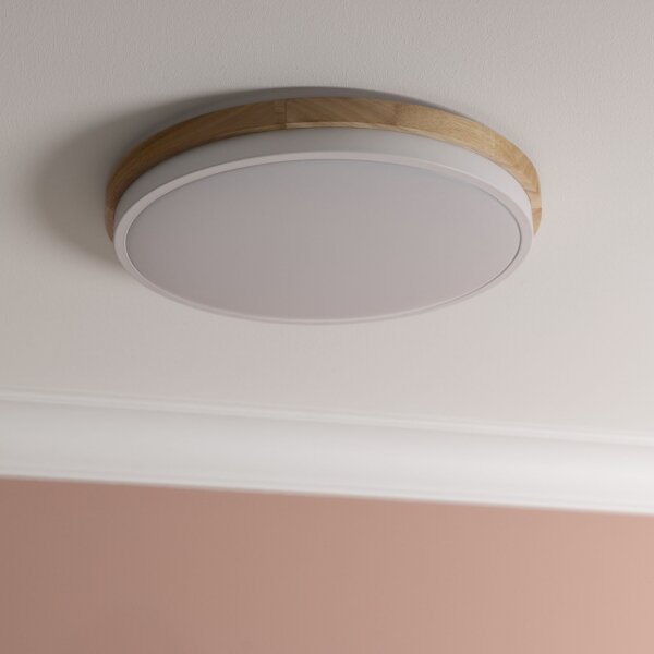 Brilliant - LED Димируем плафон BAARLO LED/24W/230V Ø 35 см бял