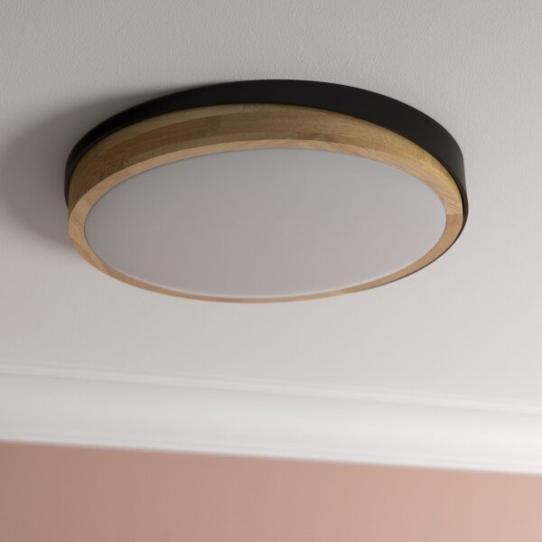 Brilliant - LED Димируем плафон BAARLO LED/24W/230V Ø 35 см черен
