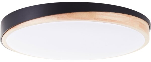 Brilliant - LED Димируем плафон BAARLO LED/36W/230V Ø 50 см черен + д.у