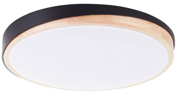 Brilliant - LED Димируем плафон BAARLO LED/36W/230V Ø 50 см черен + д.у