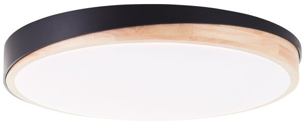 Brilliant - LED Димируем плафон BAARLO LED/36W/230V Ø 50 см черен + д.у