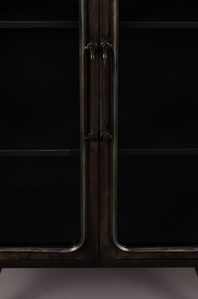 Черна метална витрина 60x100x35 cm Denza – Dutchbone