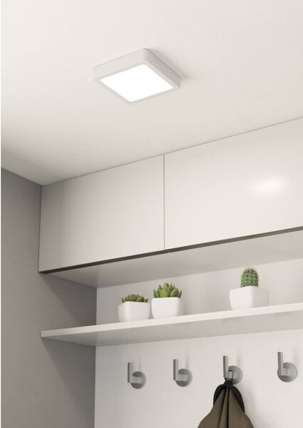Бяло LED осветително тяло за таван 16x16 cm FUEVA 5 – EGLO
