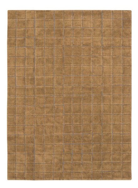 Ръчно изработен вълнен килим в цвят жълта охра 170x240 cm Mosaic Ochre – Lorena Canals