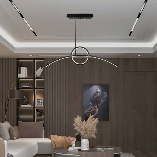 LED Пендел LED/30W/230V 4000K 88 см черен