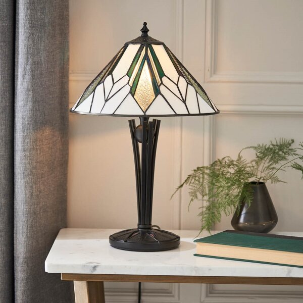 Endon 70365 - Настолна лампа Tiffany ASTORIA 1xE14/40W/230V, Ø 30 см
