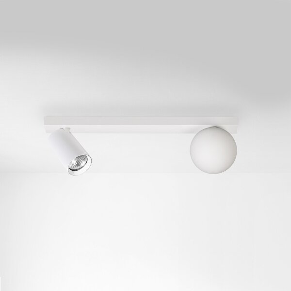 Brilagi - Точково осветително тяло SELE BALL 1xGU10/30W/230V + 1xG9/10W бяло