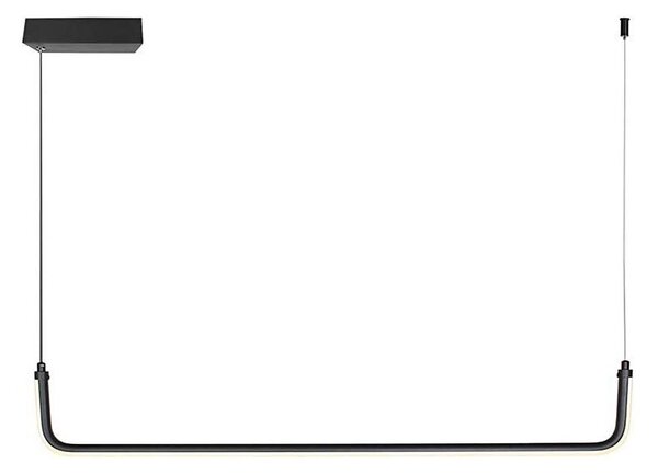 LED Пендел LED/12W/230V 4000K 90 см черен