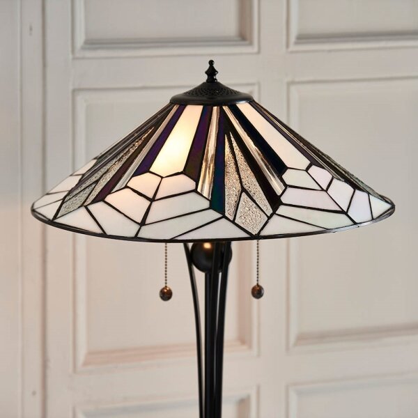 Endon 63934 - Подова лампа Tiffany ASTORIA 2xE27/60W/230V Ø 48 см