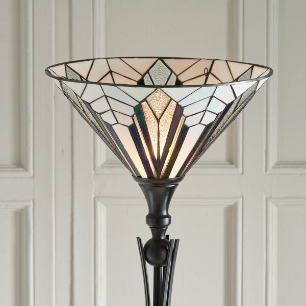 Endon 63933 - Подова лампа Tiffany ASTORIA 1xE27/60W/230V, диаметър 40 см