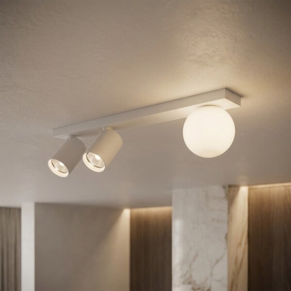 Brilagi - Точково осветително тяло SELE BALL 2xGU10/30W/230V + 1xG9/10W бяло