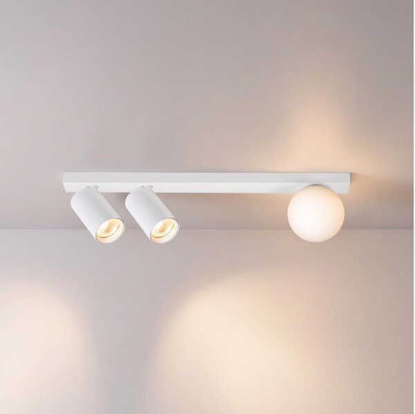 Brilagi - Точково осветително тяло SELE BALL 2xGU10/30W/230V + 1xG9/10W бяло