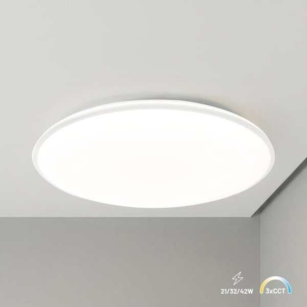 LED таванно осветително тяло HUGO LED/21/32/42W/230V 3000/4000/6500K Ø 45 см IP54 бял