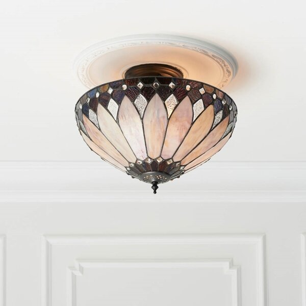 Endon 63978 - Плафониера Tiffany BROOKLYN 3xE27/60W/230V Ø 40 см