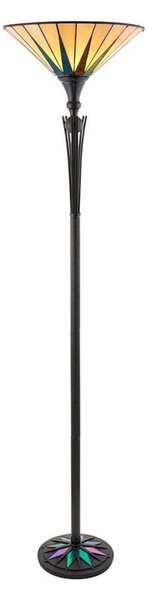 Endon 64042 - Подова лампа Tiffany DARK STAR 1xE27/60W/230V диаметър 42 см