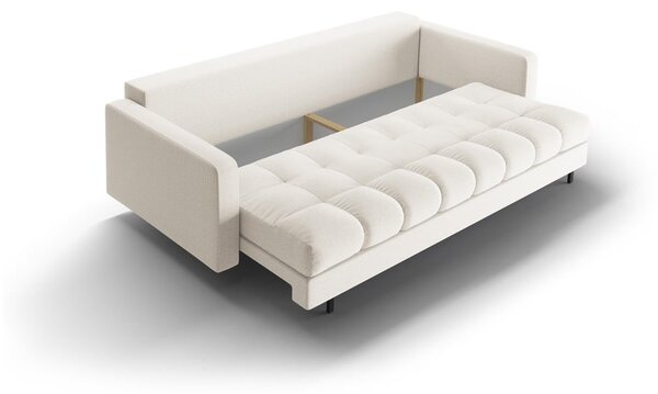 Кремав разтегателен диван с място за съхранение 222 cm Bali – Cosmopolitan Design