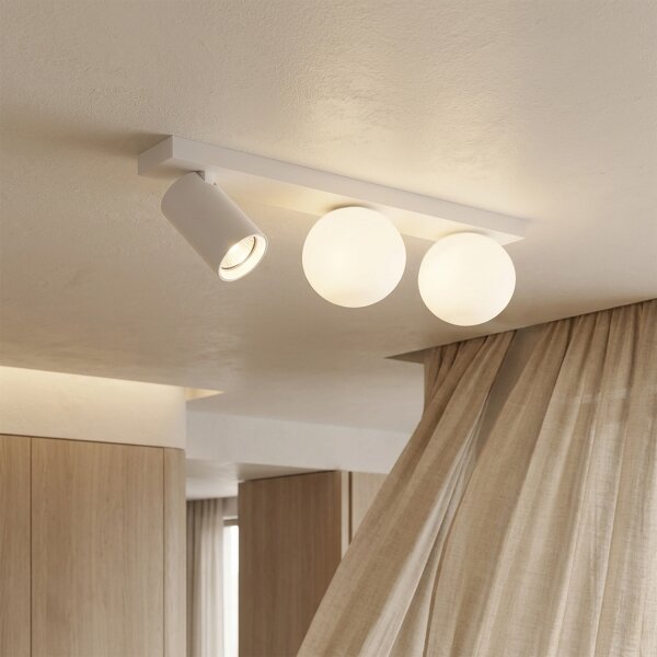 Brilagi - Точково осветително тяло SELE BALL 1xGU10/30W/230V + 2xG9/10W бяло