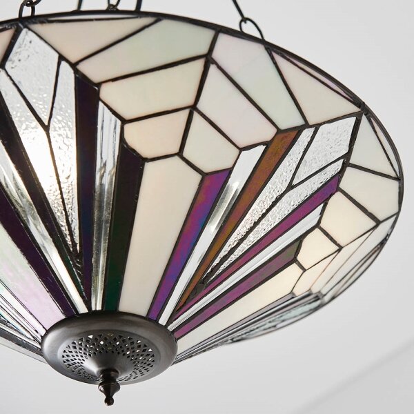 Endon 63936 - Полилей на верига Tiffany ASTORIA 3xE27/60W/230V диаметър 48 см
