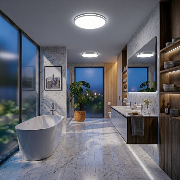 LED таванно осветително тяло HUGO LED/21/32/42W/230V 3000/4000/6500K Ø 45 см IP54 бял