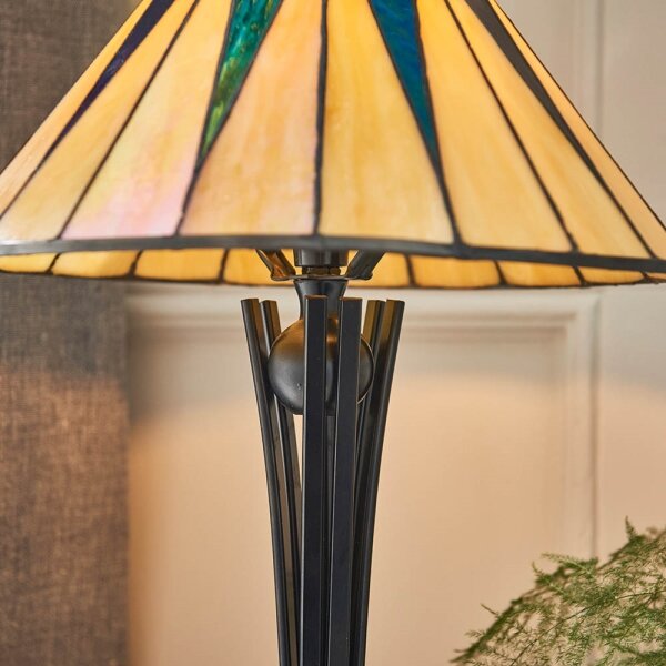 Endon 70367 - Настолна лампа Tiffany DARK STAR 1xE14/40W/230V Ø 30 см
