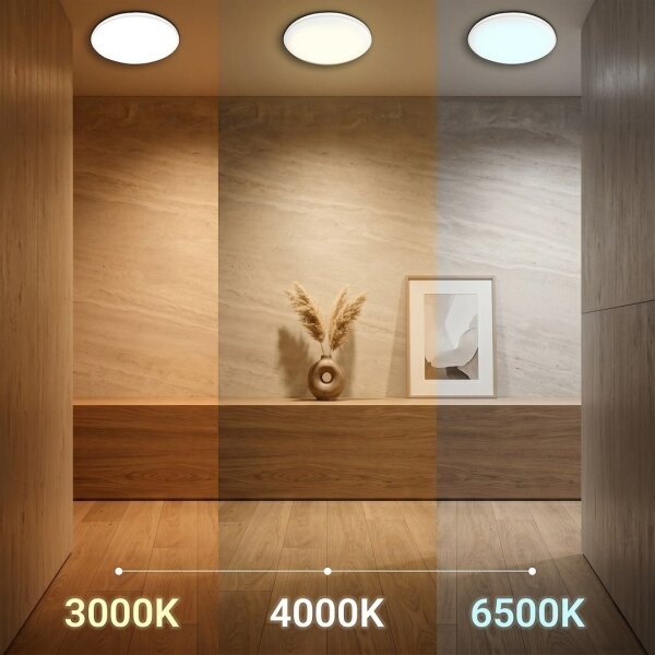 LED таванно осветително тяло HUGO LED/12/18/24W/230V 3000/4000/6500K диаметър 30 см IP54 бял