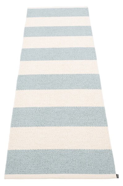 Светлосиня и кремава пътека за открито и закрито 70x225 cm Bob Blue Fog – Pappelina